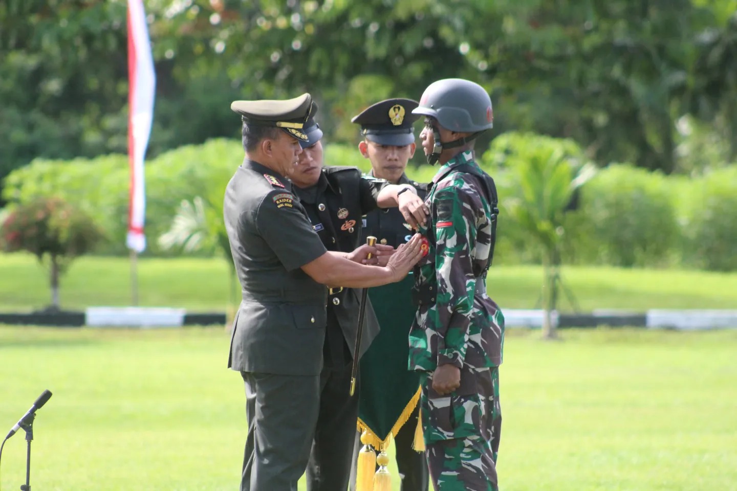   Danrindam XVIIl/Ksr Buka Upacara Pembukaan pendidikan tamtama infanteri abit dikmata TNI AD TA. 2024