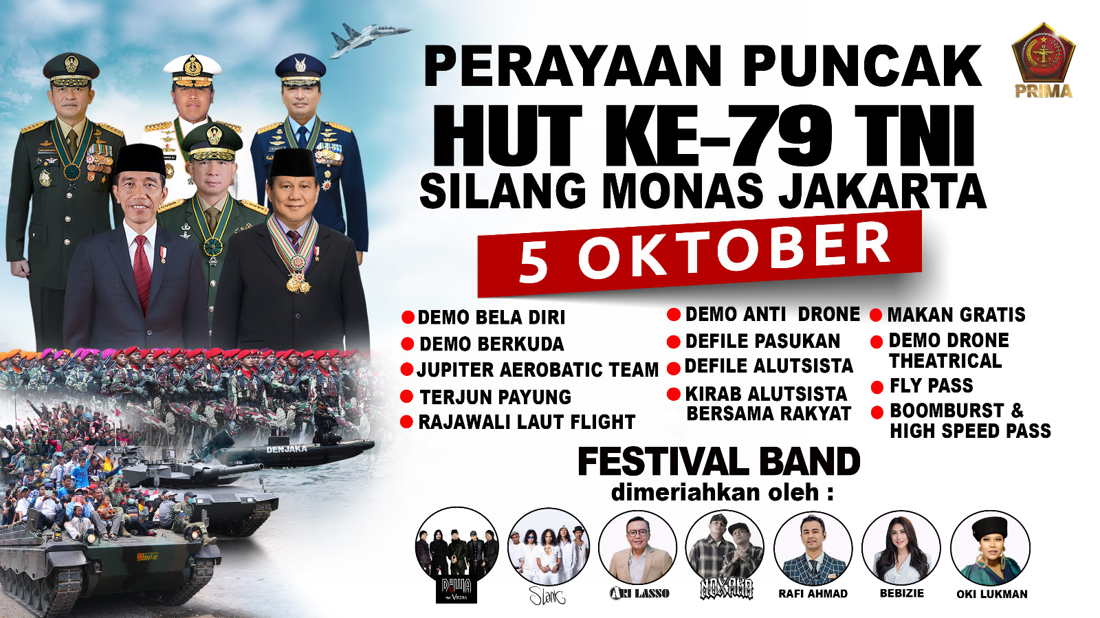 PERAYAAN PUNCAK HUT TNI KE-79 5 OKTOBER 2024