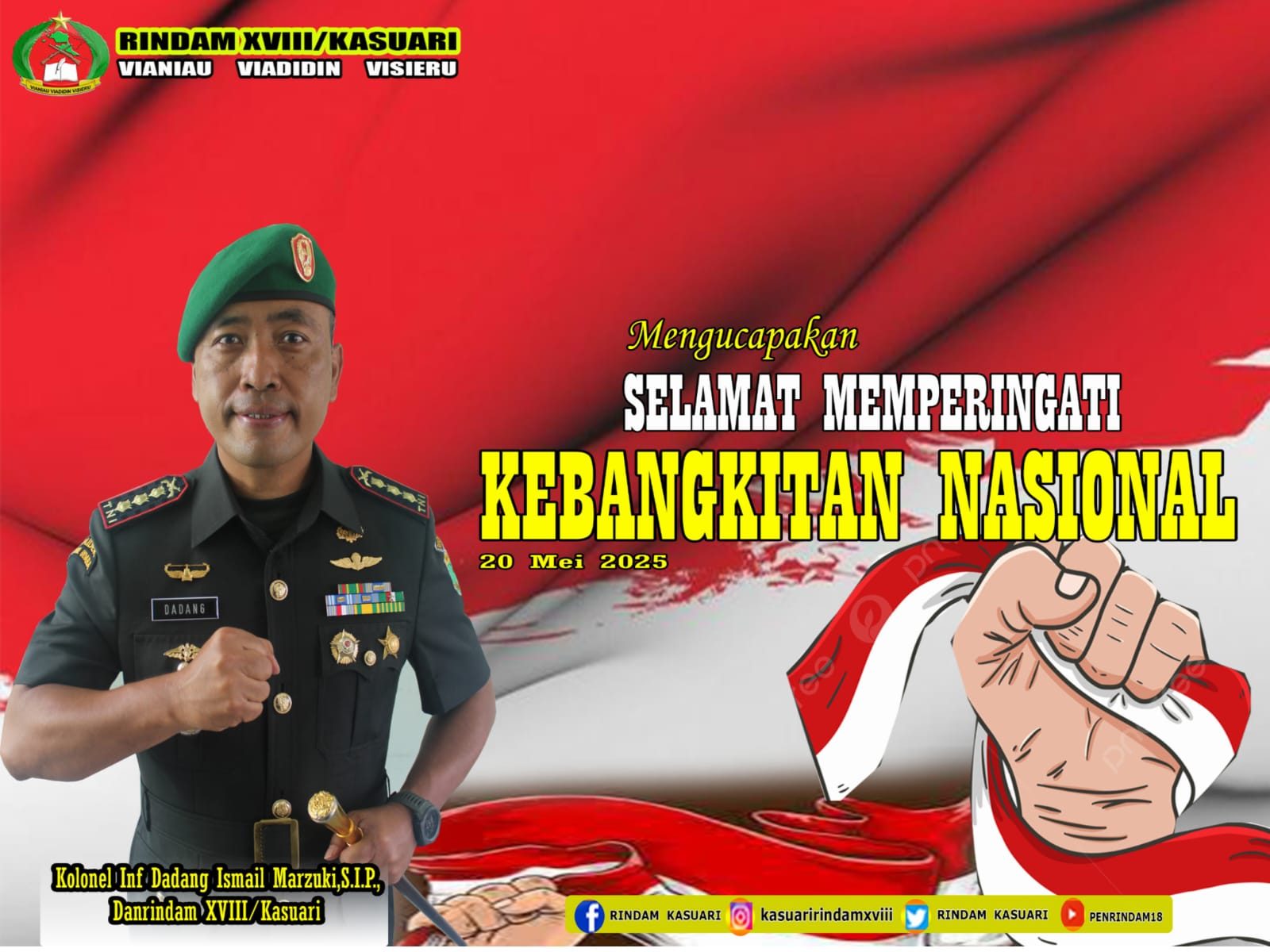Selamat memperingati Kebangkitan Nasional 20 Mei 2025