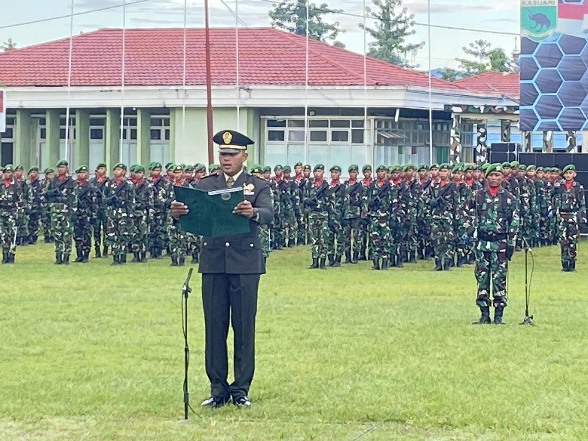 Rindam XVIII/Ksr Gelar Upacara Bendera Peringati Hari Lahir Pancasila ...