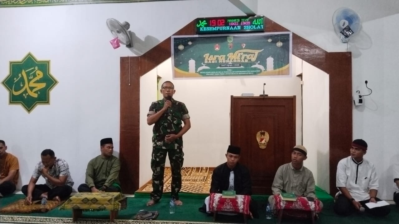 Rindam XVIII/Kasuari Peringati Isra’ Mi’raj Nabi Muhammad SAW 1447 H/2026 M