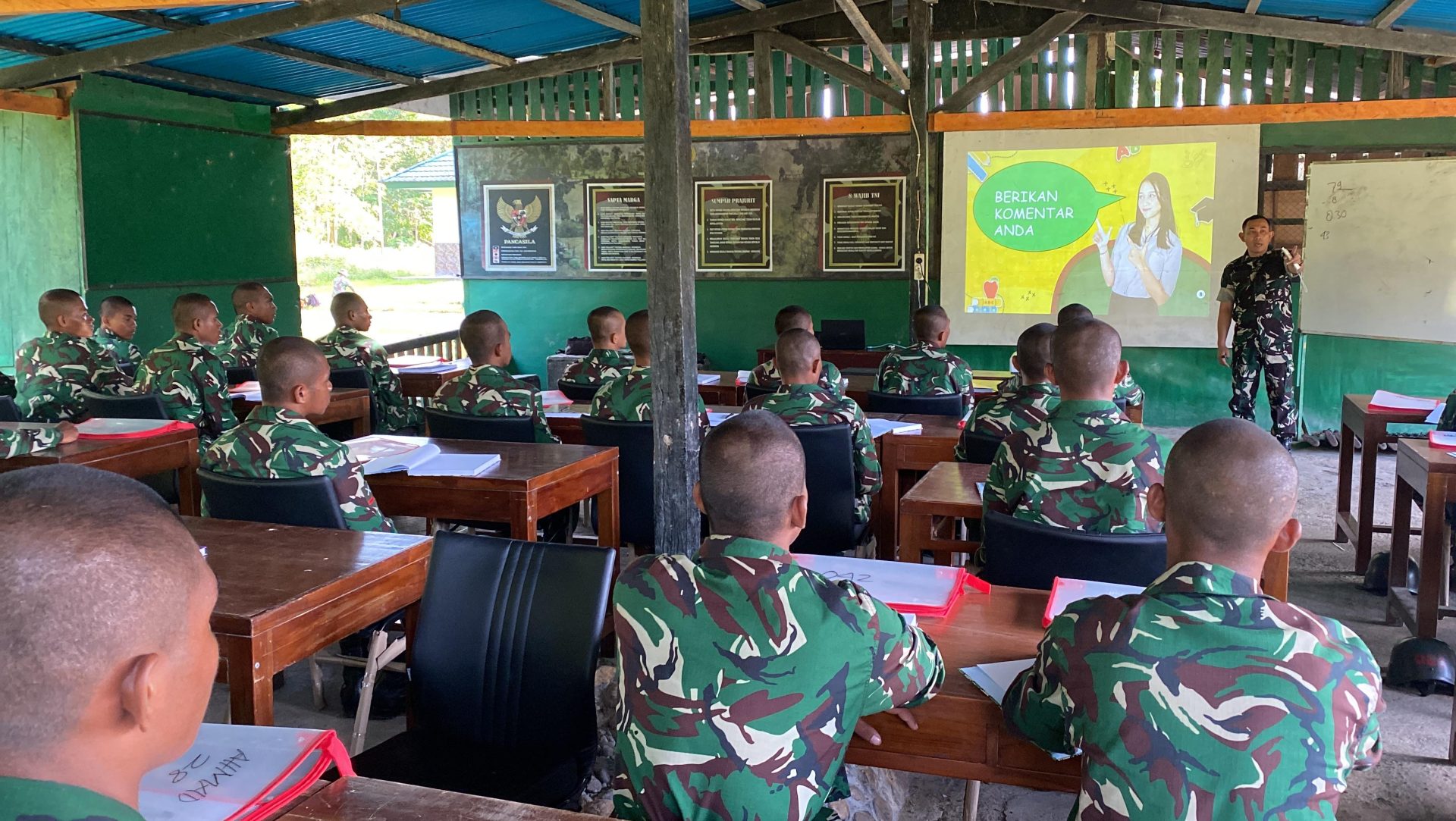 Siswa Dikmata Infanteri TNI AD Gelombang I TA 2026 Antusias Ikuti Materi P3DS di Rindam XVIII/Kasuari