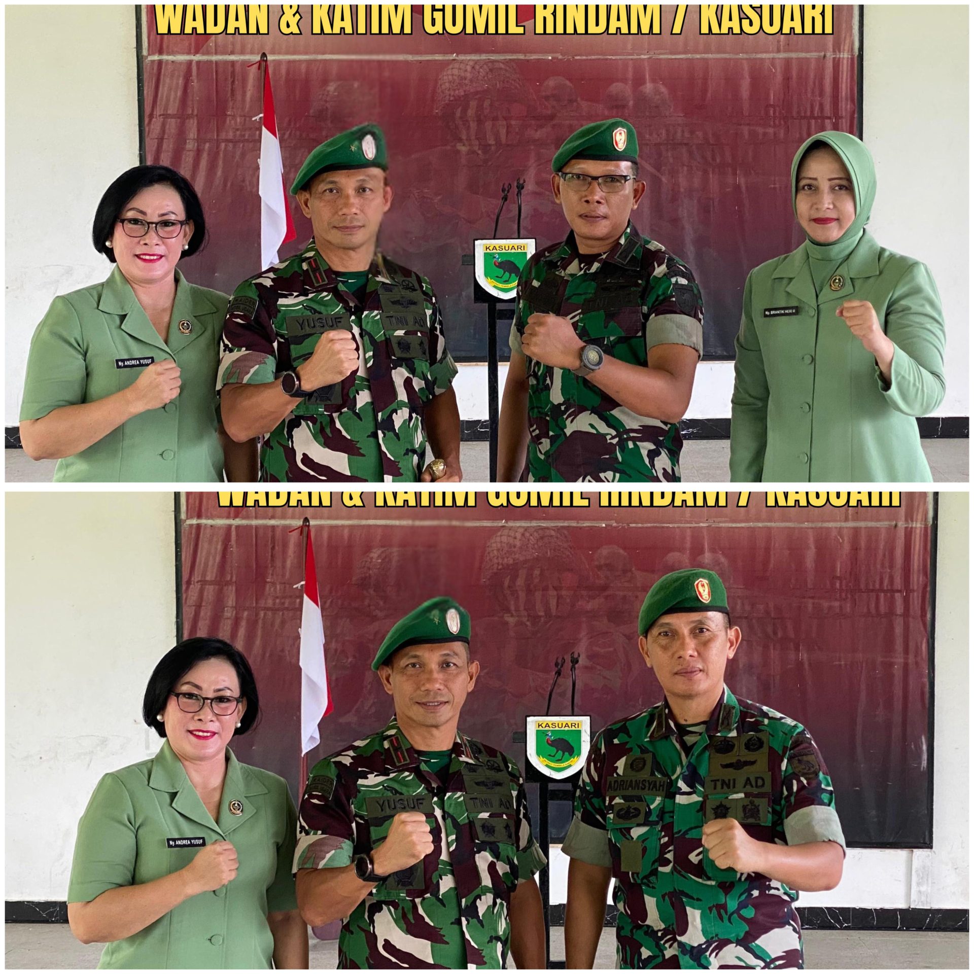 Danrindam XVIII/Kasuari Pimpin Tradisi Korps Raport Pindah Satuan