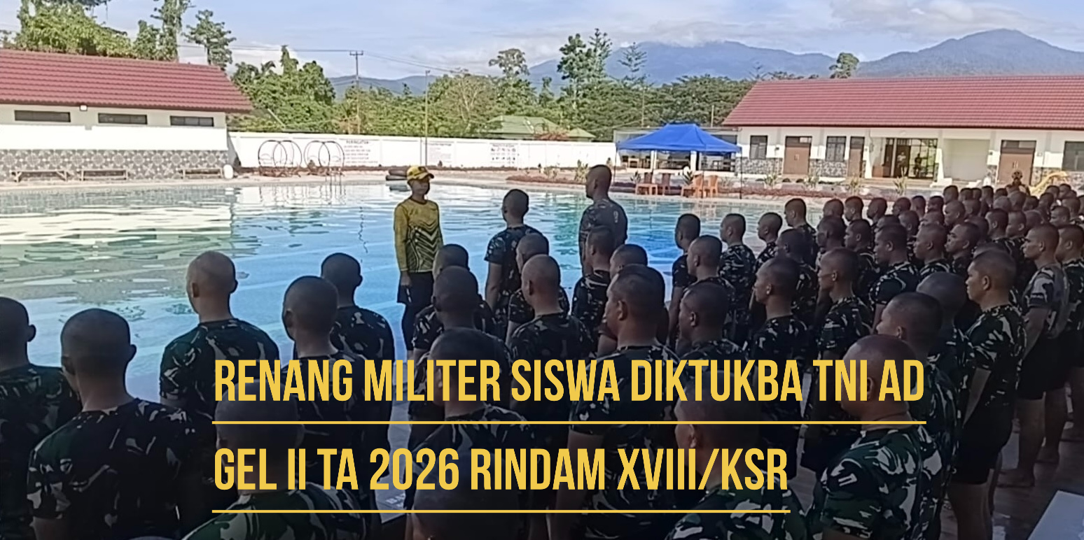 Renang Militer Siswa Diktukba TNI AD Gel II TA 2026
