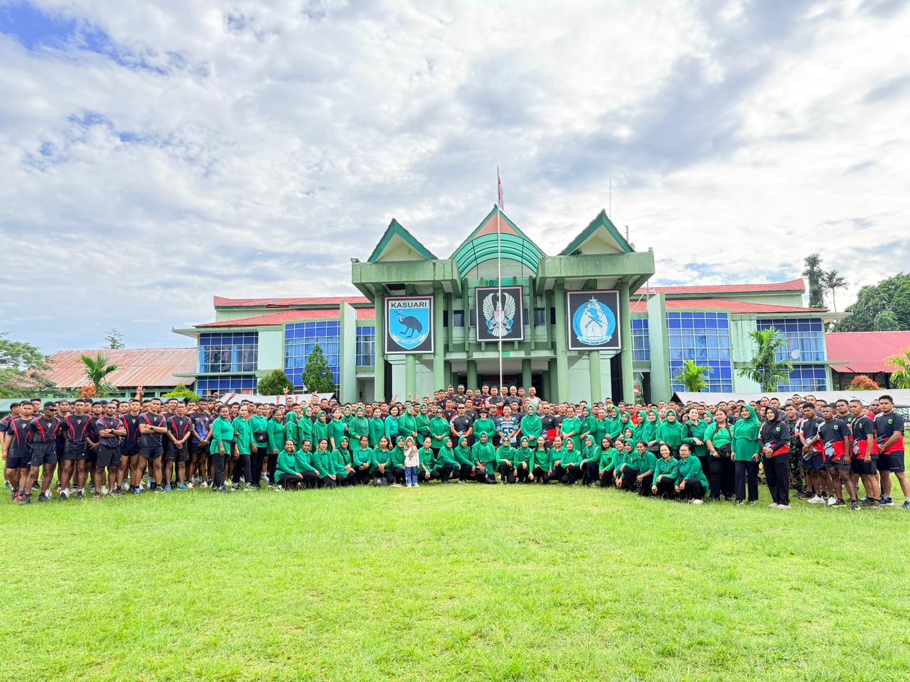 Rindam XVIII/Ksr, Brigif TP 84/AU dan Yonif TP 805/KSW Ikut Olahraga Gembira