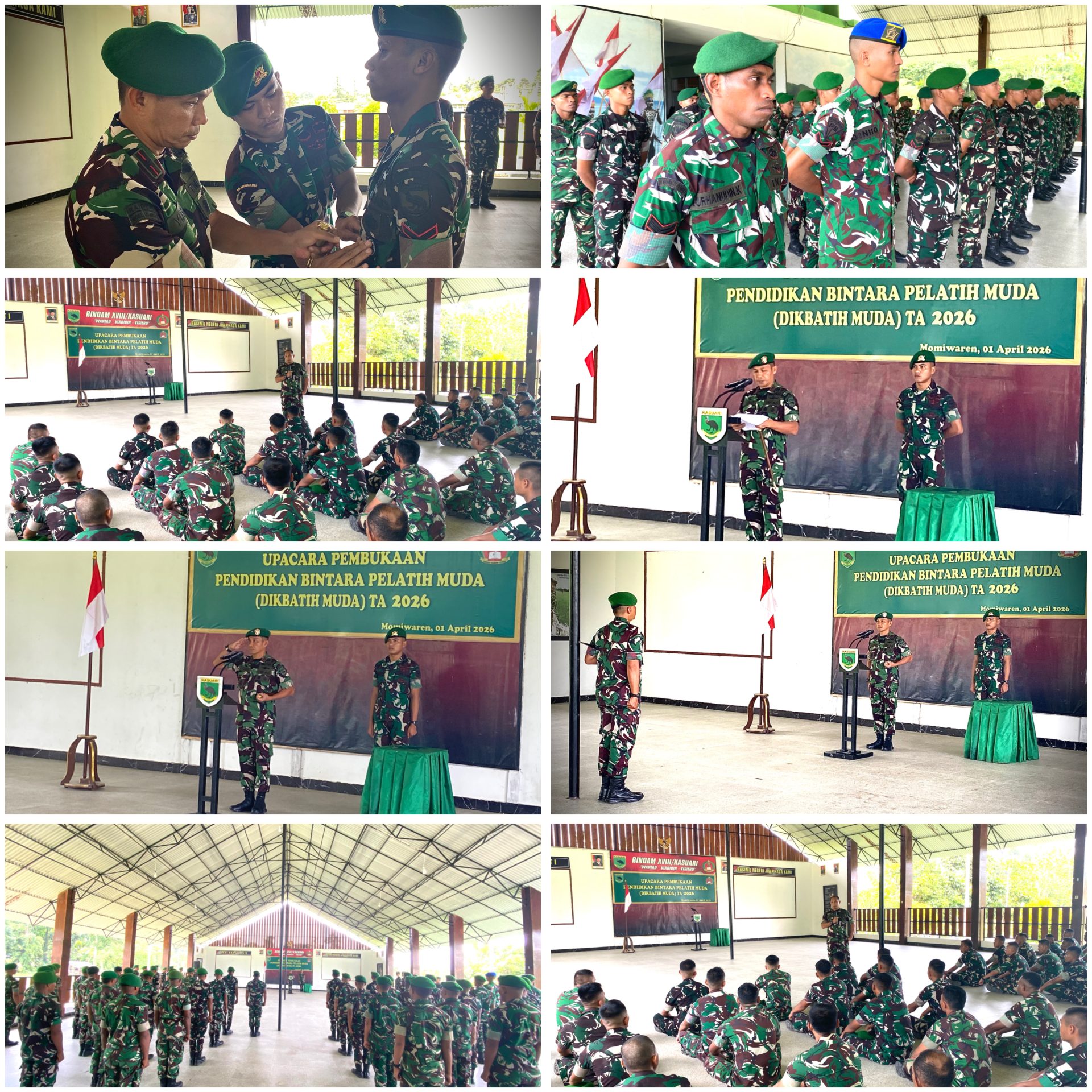 Brigjen TNI Yusuf Sampetoding, S.I.P., Resmi Buka Dikbatih Muda TA 2026