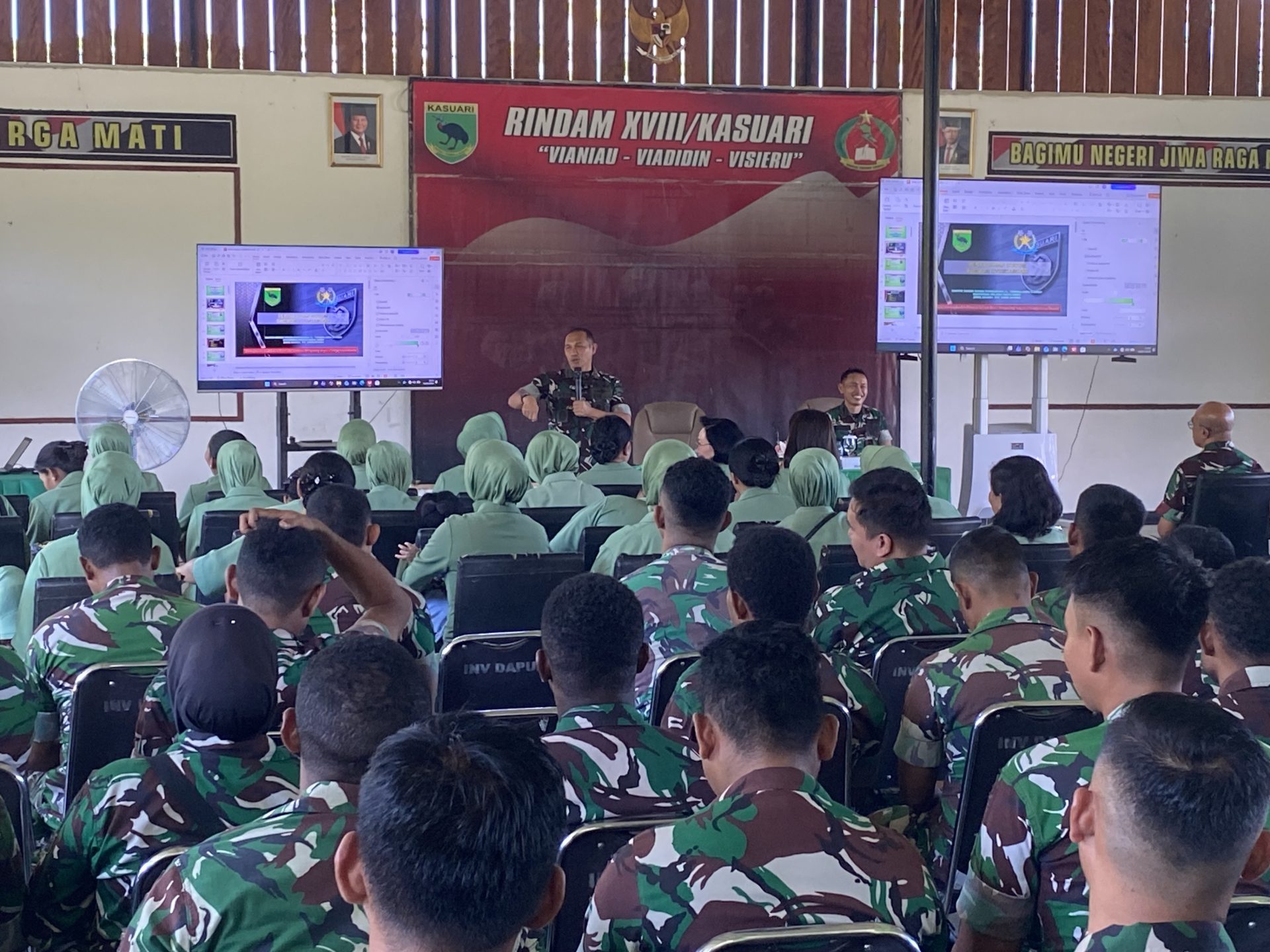 KUMDAM XVIII/KSR Gelar Penyuluhan Hukum Kepada Prajurit Dan Persit Rindam  XVIII/Ksr